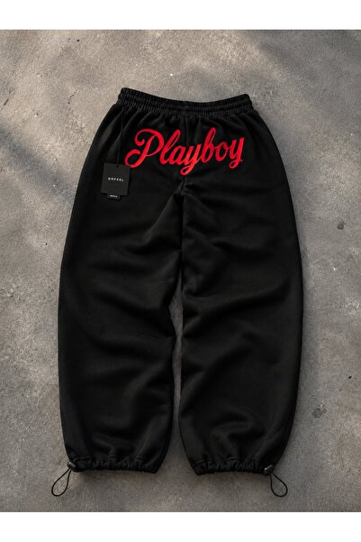 Gofeel Playboy Detaylı Baggy Unisex Eşofman Altı