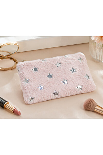 nnevora Plush Pen Holder and Makeup Bag Zippered Multi-Purpose Organizer Bag ...