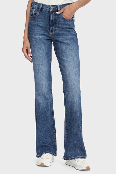 Tommy Jeans Pamuklu Slim Fit Yüksek Bel İspanyol Paça Jean Kadın KOT PANTOLON...