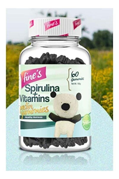 Fine's Spirulina + Vitamins Pectin Gummies, 60 Count