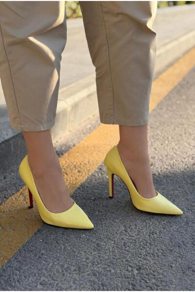 I Love Shoes Noxi Yellow Matte Leather Women's Stiletto