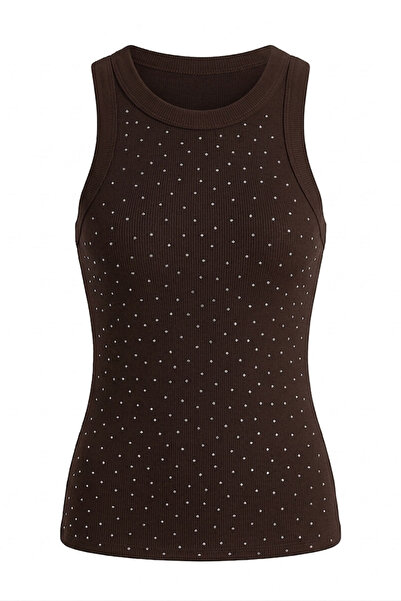 MAGARDE New Season Stone Embroidered Undershirt - Brown