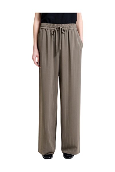 French Connection Women Erma Pinstripe Wide Leg Trousers