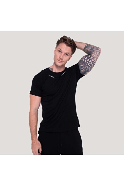GymBeam Tricou Tribal cu nervuri Negru L
