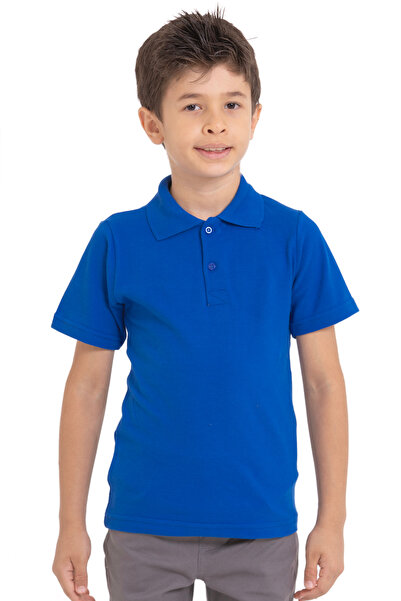 redbug kids Unisex Combed Cotton Polo Collar Short Sleeve School T-Shirt