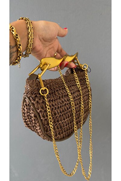 Generic Brand Brown Straw Bag Cnt001