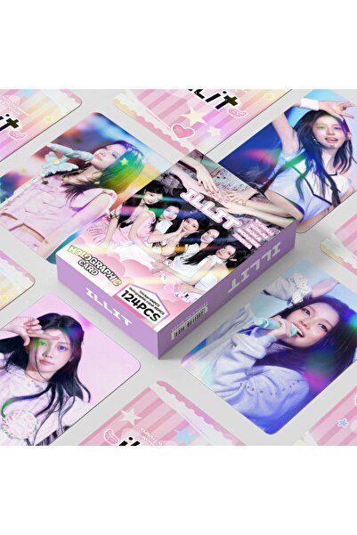 Kpop Dünyasi ILLIT Çift Yön Baskılı Hologramlı / Lomo Card Seti (60 Pcs)
