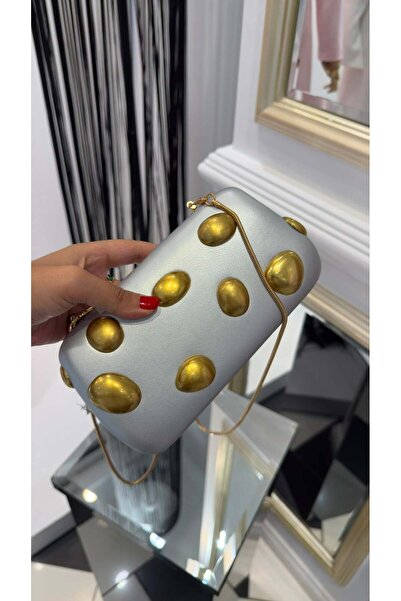 Luminos Butik Silver Evening Dress Bag Cnt502