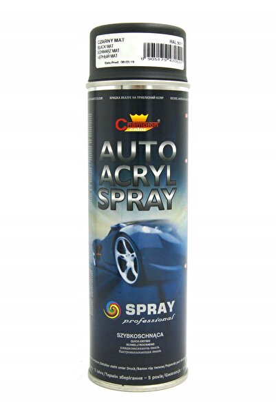 Champion Spray auto acrilic negru mat 500 ml