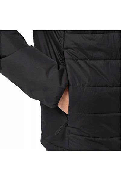 Jack Wolfskin Geacă de puf pentru bărbați Lapawa Ins Hoody, neagră, mărimea S