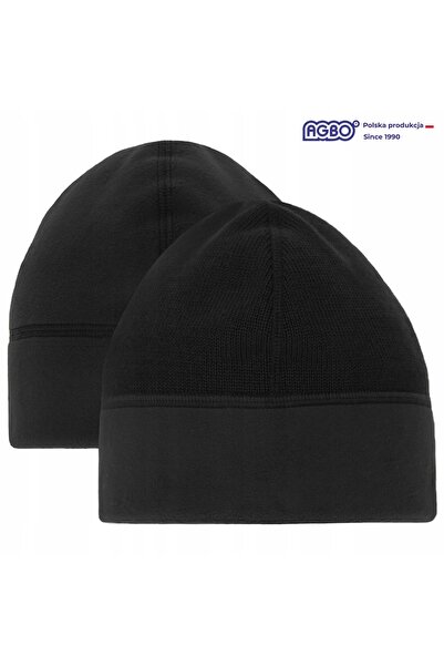 Agbo Căciulă militară de iarnă reversibilă MON WZ420 Lână Merino Negru 56-57