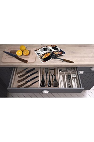 Berlinger Haus SET 5 CUȚITE DE BUCĂTĂRIE PE SUPORT COLECȚIA EBONY ROSEWOOD BH...