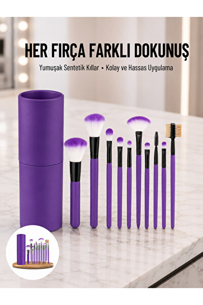 pınaxar 12 Pieces Professional Makeup Brush Eyeshadow Brush Blush Brush Soft ...