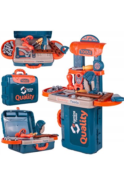 MalPlay ATELIER PENTRU COPII ACCESORII VALIZĂ KIT MOBIL 3 ÎN 1 SCULE FERĂȘOR