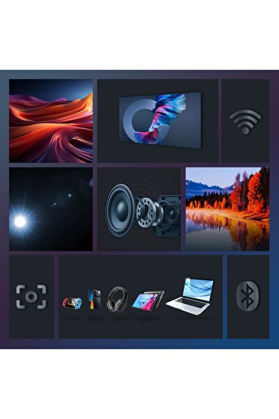 NO BRAND Suport de podea + Proiector Smart Life Vision Pro SET ANDROID WIFI