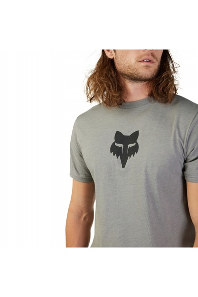 Fox Tricou bărbătesc Racing Head gri grafit melanj L