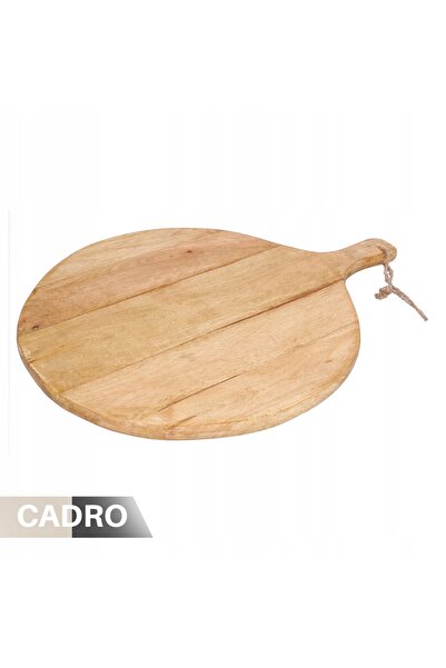 NO BRAND Tavă rotundă din lemn de mango, 47 cm, pentru servirea gustărilor.
