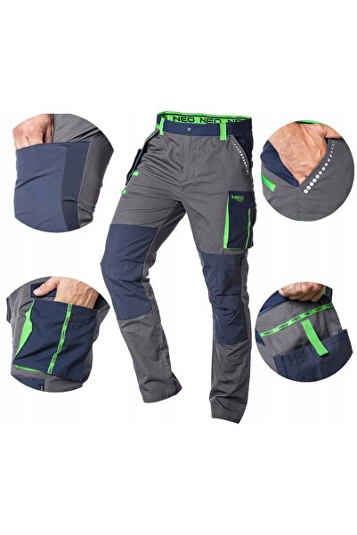 NEO Tools Pantaloni de lucru PREMIUM 100% bumbac mărimea XL 81-227-XL GTX