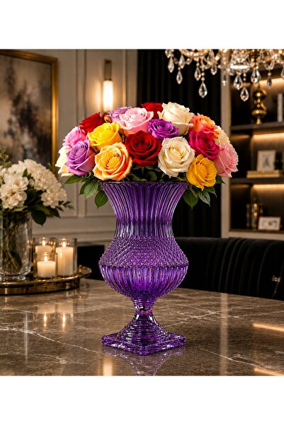 Kristal Market Handmade Palace Luxury Footed Vase 39×20