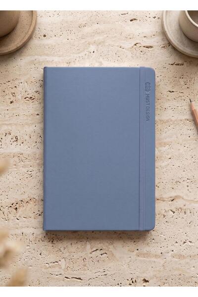 The Mia Striped Blue Notepad A5 21 X 15 cm