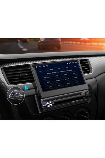NO BRAND Radio auto 1DIN 7'' CarPlay Android WiFi RDS Ecran retractabil 4GB RAM