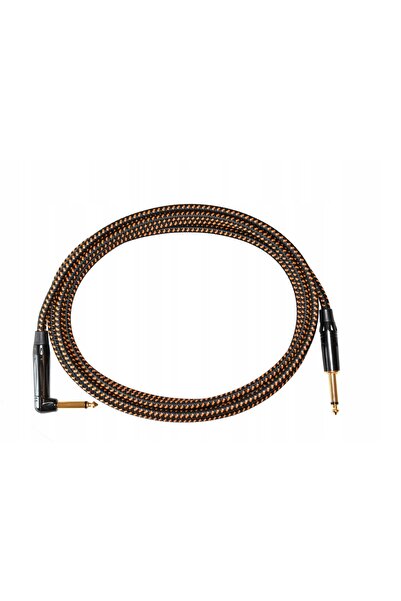 NO BRAND RED'S MUSIC JACK 6.3MM MONO OPLOT CABLU PENTRU CHITARĂ BASS 5 METRI