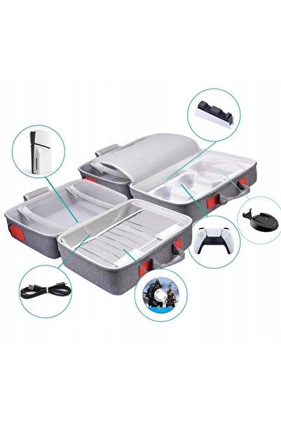 NO BRAND HUSĂ DE PROTECȚIE PENTRU CONSOLA SONY PLAYSTATION 5 (PS5) ȘI ACCESOR...