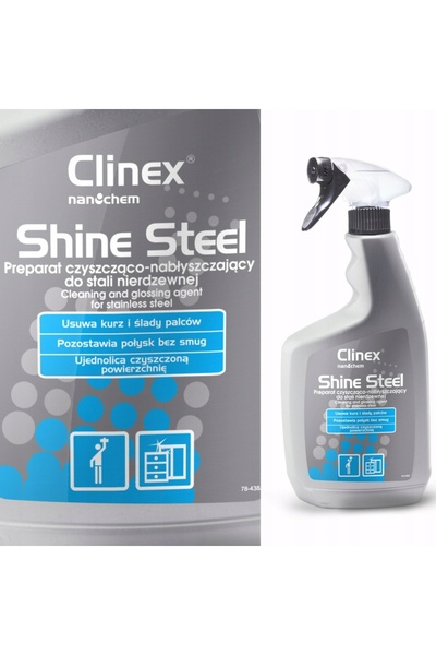 Clinex Shine Steel Soluție de curățare pentru oțel inoxidabil 650ml