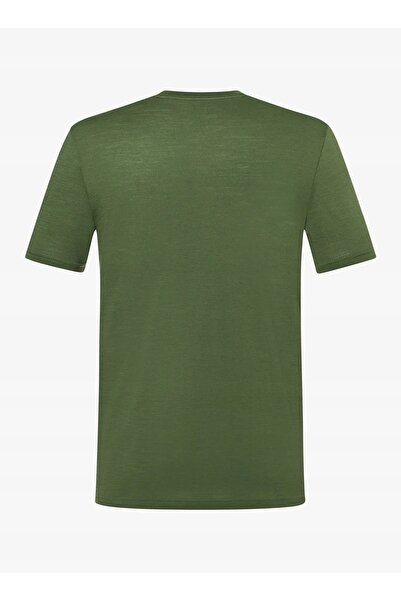 NO BRAND Tricou Merino Super. Tropicar Tee - chive/various M