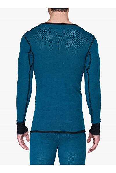NO BRAND Bluză termică Devold Wool Mesh 190 - flood/caviar XL