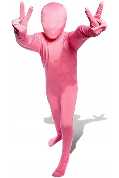 NO BRAND Costum Morphsuit roz pentru copii, mărimea M, costum dintr-o singură...