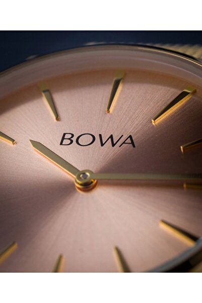 NO BRAND BOWA New York Set cadou Roz-Auriu cu plasă 38 (ceas + brățară)