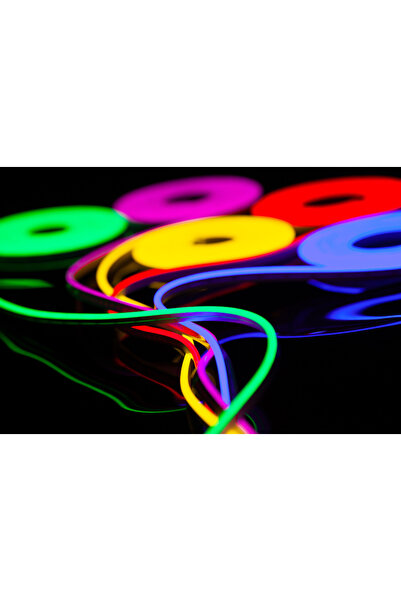 NO BRAND Bandă LED flexibilă tip neon 12V puternică |   5 METRI |   GALBEN