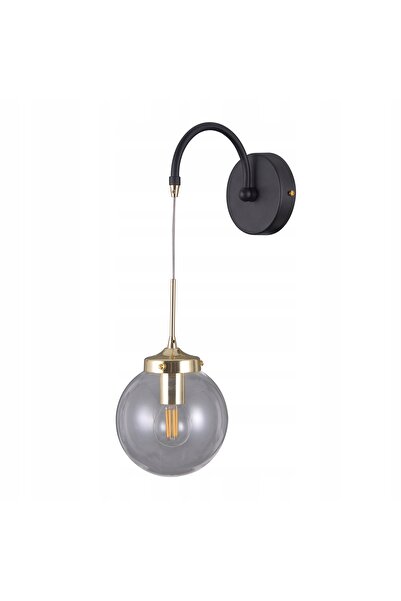 NO BRAND Italux Aplică Domenico E14 în stil industrial, negru mat, 40 cm, IP20