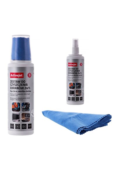 ActiveJet Kit de curățare ecran cu lichid AOC-269 250ml + lavete x4