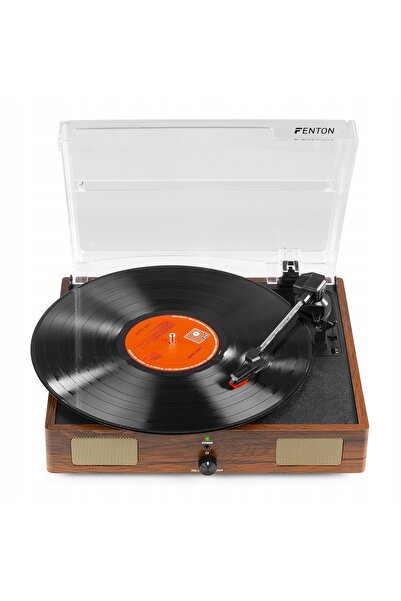 NO BRAND Gramofon retro cu difuzoare, conversie USB MP3