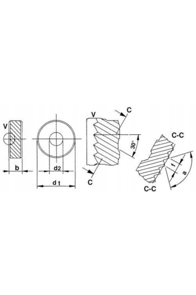 NO BRAND DIN403 PM BR30 rolă moletată 10x4x4mm cu fază, pas 0,6mm QUICK