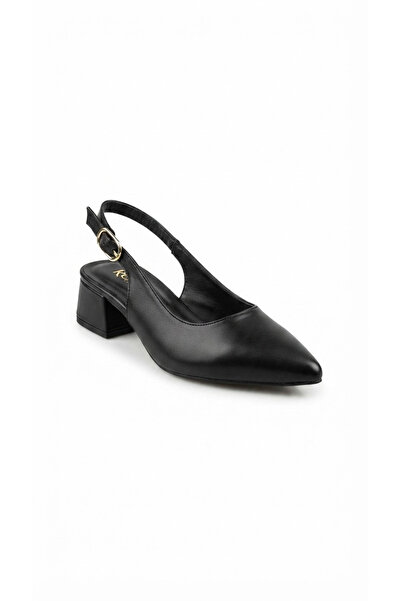 Ustalar Ayakkabı Çanta Black Women's Daily Heeled Shoes 036.3910