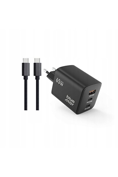 NO BRAND Încărcător rapid GAN de 65W cu cablu și 3 porturi de intrare pentru ...