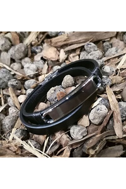 NO BRAND BRĂȚARĂ BĂRBĂTEASCĂ DIN PIELE CU OPOȚIUNE DE PERSONALIZARE PRIN INSc...