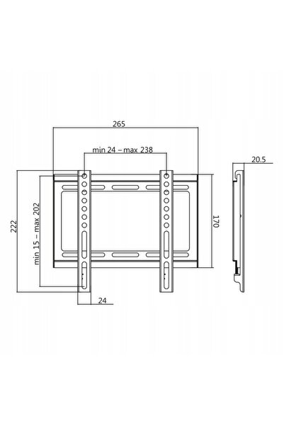 LogiLink Suport TV de perete 35 kg ultra subțire doar 20,5 mm