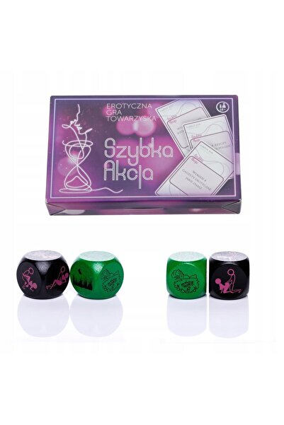 NO BRAND Joc de cărți cu acțiune rapidă și zaruri de joc, set de 2 bucăți