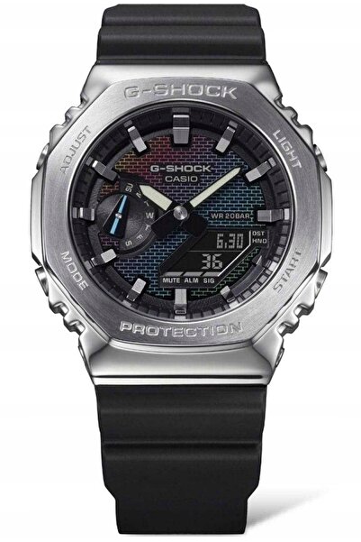 Casio Ceas sport G-SHOCK GM-2100RW-1AER cu model tip cărămidă, WR200 + cutie