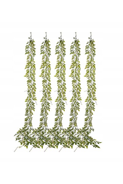 NO BRAND Ghirlandă de plante artificiale, set de 6 bucăți, 1,7m, frunze de ie...