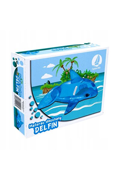 NO BRAND Saltea gonflabilă mare de înot în formă de delfin, cu mâner, pentru ...