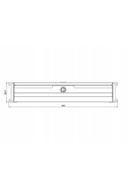 Stalflex Szuflada Rack 19'' 2U 320mm Negru RD19-2U-320B