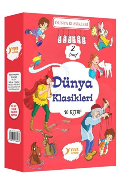 Yuva Yayınları 2. Sınıf Dünya Klasikleri - 10 Kitap Takım