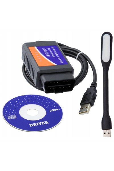 NO BRAND INTERFAȚĂ ELM327 CABLU OBD2 + CAN USB + PROGRAM