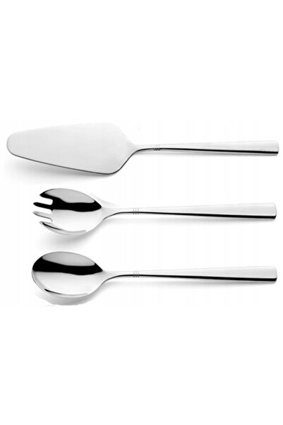 NO BRAND Set tacâmuri AMEFA DAKOTA 3 piese: lingură, furculiță, spatulă pentr...