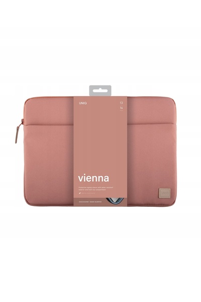 uniq Husă laptop etui Vienna 14 inch roz/roz piersică Impermeabilă RPET